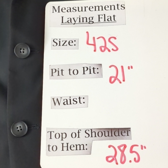 1670 Black Formal Suit Jacket Size 40S - Picture 12 of 12